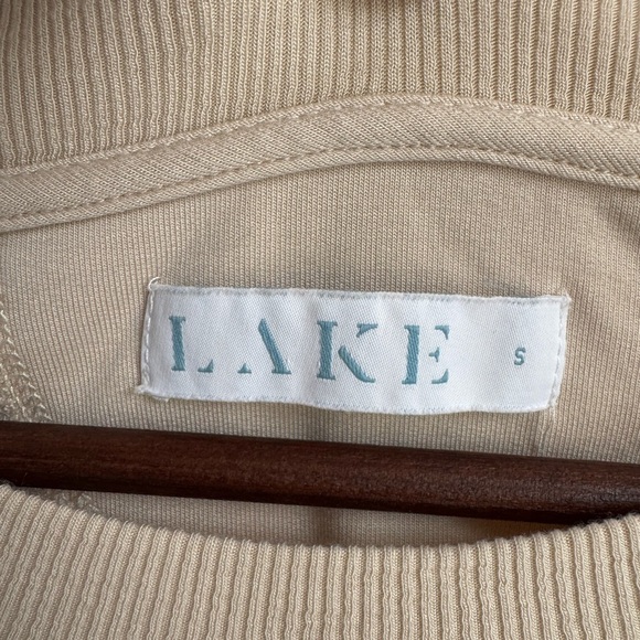 LAKE Sleepwear DreamModal Ribbon Long-Long Pajama Top Cream Small long sleeve - Picture 2 of 7